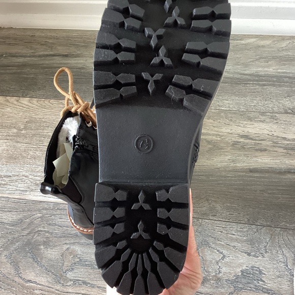 CLOSEOUT \A New Day\ NWT Black Boots with Faux Fur - Picture 11 of 14